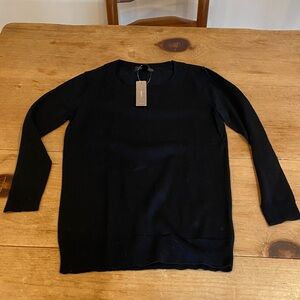 J. Crew Black Crew Neck Sweater
